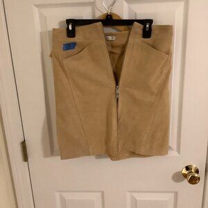 Woman's MNG Leather Skirt